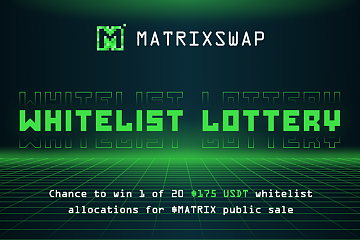 Matrixswap将于9月3日在CardStarter开放IDO注册，7日正式开启